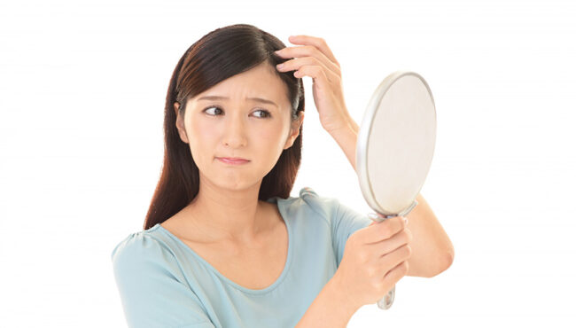 美容院でも染まらない　悩む　画像