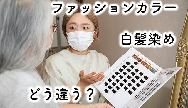 白髪染め　違い