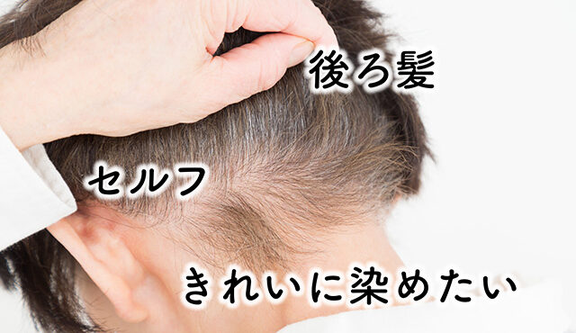 白髪染め セルフ 後ろ