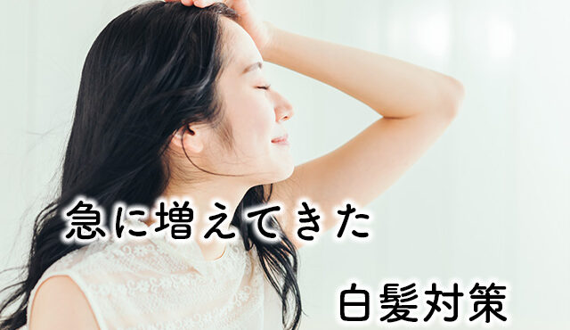 40代 白髪が急に増えてきた 画像