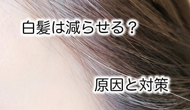 白髪を減らすことはできる？白髪の原因や対策、今すぐに白髪を目立たせないようにする方法も紹介