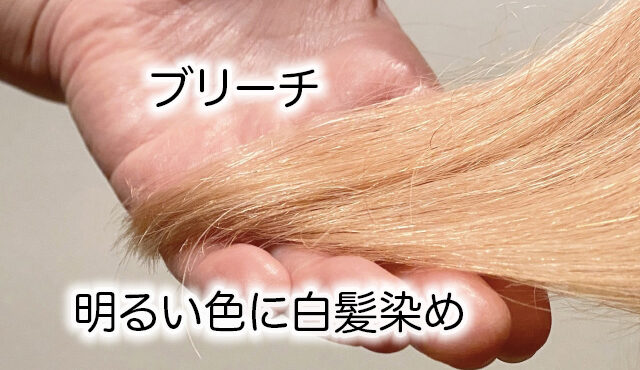 【白髪染めした髪を明るくしたい】ブリーチのダメージは大丈夫?